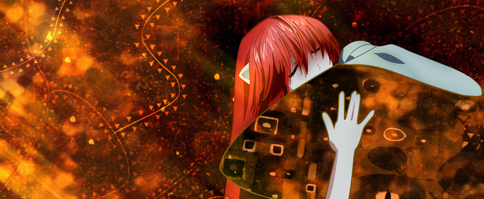 Elfen lied and the kiss paint